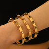 Wholesale Fashion Ins Style Natural Stone Flower 3D Smooth Stainless Steel Bracelet With 18K Vacuum Plating