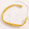 Wholesale Fashion Ins Style 316L Stainless Steel Electroplated Irregular Cshaped Opening Bracelet For Women
