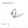 Wholesale Fashion Ins Zircon Earrings Stainless Steel Light Luxury Geometric Rhombus 18K Goldplated Vacuum Real Gold Electroplating In Pvd Furnace
