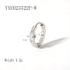 Wholesale Fashion Ins Zircon Earrings Stainless Steel Light Luxury Geometric Rhombus 18K Goldplated Vacuum Real Gold Electroplating In Pvd Furnace