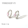 Wholesale Fashion Ins Zircon Earrings Stainless Steel Light Luxury Geometric Rhombus 18K Goldplated Vacuum Real Gold Electroplating In Pvd Furnace