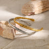 Wholesale Fashion Irregular Geometry Stainless Steel Electroplated Opening Bracelet Jewelry
