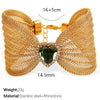 Wholesale Fashion Jewelry Bracelet 316L Stainless Steel Bow Butterfly Electroplating Style