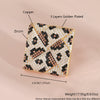 Wholesale Fashion Jewelry Copper Ring With Geometric Leopard And Snake Print Electroplated For Women