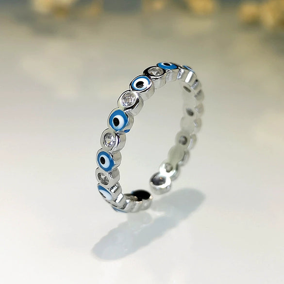 Wholesale Fashion Jewelry Opening Copper Ring Electroplated Gold Inlaid Crystal Zircon Geometric Design For Women