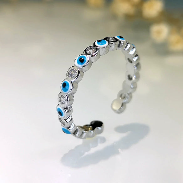 Wholesale Fashion Jewelry Opening Copper Ring Electroplated Gold Inlaid Crystal Zircon Geometric Design For Women