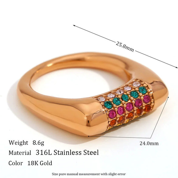 Wholesale Fashion Jewelry Stainless Steel Gold Plated Earrings Necklace And Joker Ring With Heart Water Drop Bell Patterns