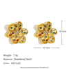 Wholesale Fashion Jewelry Stainless Steel Gold Plated Earrings Necklace And Joker Ring With Heart Water Drop Bell Patterns