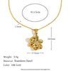 Wholesale Fashion Jewelry Stainless Steel Gold Plated Earrings Necklace And Joker Ring With Heart Water Drop Bell Patterns