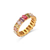 Wholesale Fashion Jewelry Stainless Steel Gold Plated Earrings Necklace And Joker Ring With Heart Water Drop Bell Patterns
