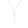 Wholesale Fashion Joker Necklace Copper Inlaid Zircon Geometric Y Shaped Clavicle Chain With Tassel Electroplated Women's Accessories