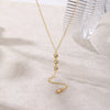 Wholesale Fashion Joker Necklace Copper Inlaid Zircon Geometric Y Shaped Clavicle Chain With Tassel Electroplated Women's Accessories