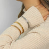 Wholesale Fashion 18K Gold Plated Stainless Steel Cut Out Starry Sky Bracelet Jewelry