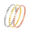 Wholesale Fashion Ladies Stainless Steel Hollow Fivepointed Star Buckle Bracelet With Electroplating Treatment