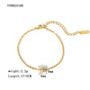 Wholesale Fashion Ladies Unisex Titanium Steel Bracelet With Geometric Design And Vacuum Real Gold Electroplating In Pvd Furnace