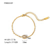 Wholesale Fashion Ladies Unisex Titanium Steel Bracelet With Geometric Design And Vacuum Real Gold Electroplating In Pvd Furnace