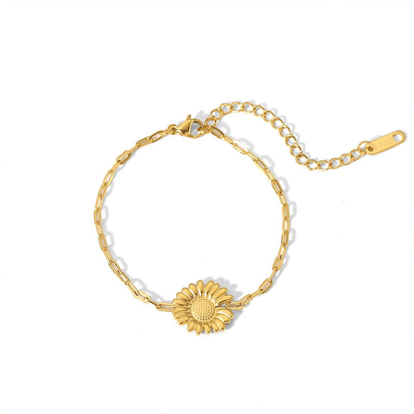 Wholesale Fashion Ladies Unisex Titanium Steel Bracelet With Geometric Design And Vacuum Real Gold Electroplating In Pvd Furnace