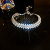 Wholesale Fashion Light Luxury Copper Electroplating Heart Pattern Zircon Flower Love Adjustable Women's Bracelet