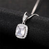 Wholesale Fashion Light Luxury Copper Mixed Gem Inlay Pendant Necklace For Women