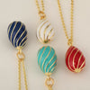Wholesale Fashion Light Luxury Egg Gourd Copper Pendant Jewelry With Drop Shape And Electroplating