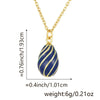Wholesale Fashion Light Luxury Egg Gourd Copper Pendant Jewelry With Drop Shape And Electroplating