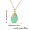 Wholesale Fashion Light Luxury Egg Gourd Copper Pendant Jewelry With Drop Shape And Electroplating