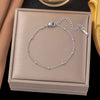 Wholesale Fashion Light Luxury Electroplated Stainless Steel Geometric And Heart Shape Bracelet For Women