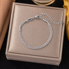 Wholesale Fashion Light Luxury Electroplated Stainless Steel Geometric And Heart Shape Bracelet For Women