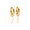 Wholesale Fashion Light Luxury Freshwater Pearl Stainless Steel Earrings With 18K Gold Plated Vacuum Real Gold Electroplating In Pvd Furnace