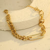 Wholesale Fashion Light Luxury Geometric Stainless Steel Electroplated Bracelet For Women