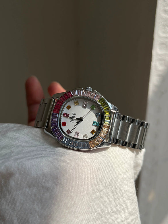 Wholesale Fashion Light Luxury Quartz Watch With Alloy Case Stainless Steel Band Butterfly Buckle And Square Dial
