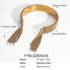 Wholesale Fashion Light Luxury Tassel Open Bracelet Stainless Steel With Pvd Furnace Vacuum Real Gold Plating