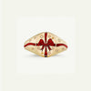 Wholesale Fashion Lion Mermaid Love Painted Stainless Steel Ring With Furnace Vacuum Plating And Animal Zodiac Pattern