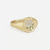 Wholesale Fashion Lion Mermaid Love Painted Stainless Steel Ring With Furnace Vacuum Plating And Animal Zodiac Pattern