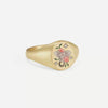 Wholesale Fashion Lion Mermaid Love Painted Stainless Steel Ring With Furnace Vacuum Plating And Animal Zodiac Pattern