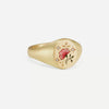 Wholesale Fashion Lion Mermaid Love Painted Stainless Steel Ring With Furnace Vacuum Plating And Animal Zodiac Pattern