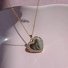 Wholesale Fashion Love Oil Dripping Opening And Closing Clavicle Necklace Copper Enamel Geometric Pendant O Word Chain Electroplated For Women