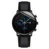 Wholesale Fashion Men's Alloy Case Leather Strap Quartz Watch With Round Dial
