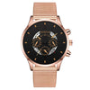 Wholesale Fashion Men's Quartz Watch With Alloy And Stainless Steel Material Round Dial Milan Belt Mesh Belt Pin Buckle