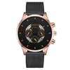 Wholesale Fashion Men's Quartz Watch With Alloy And Stainless Steel Material Round Dial Milan Belt Mesh Belt Pin Buckle