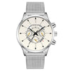 Wholesale Fashion Men's Quartz Watch With Alloy And Stainless Steel Material Round Dial Milan Belt Mesh Belt Pin Buckle