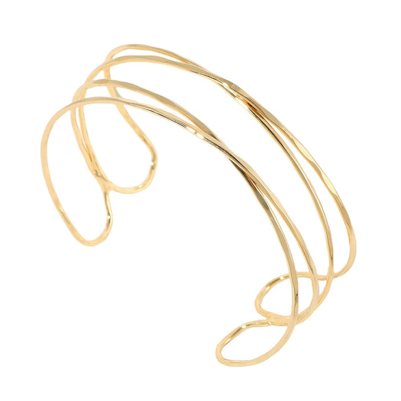 Wholesale Fashion Metal Geometric Armband Bracelet With Electroplating