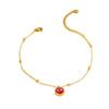 Wholesale Fashion Multi Layer Diamond Pearl Stainless Steel Geometric Anklet Foot Jewelry Unisex