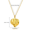 Wholesale Fashion Necklace Stainless Steel 18K Gold Electroplated Heartshaped Butterfly Pendant