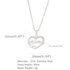 Wholesale Fashion Necklace Stainless Steel Love Letter Pendant With Electroplating And Geometric Pattern