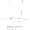 Wholesale Fashion Necklace Stainless Steel Love Letter Pendant With Electroplating And Geometric Pattern