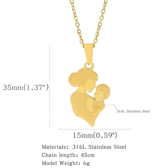 Wholesale Fashion Necklace Stainless Steel Love Letter Pendant With Electroplating And Geometric Pattern
