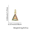 Wholesale Fashion Niche Design Copper Necklace With Cross Tripod Rhombus Geometric Pendant And Electroplating