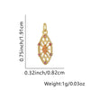 Wholesale Fashion Niche Design Copper Necklace With Cross Tripod Rhombus Geometric Pendant And Electroplating