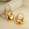Wholesale Fashion Niche Design Geometric Stainless Steel 18K Gold Plated Women's Earrings